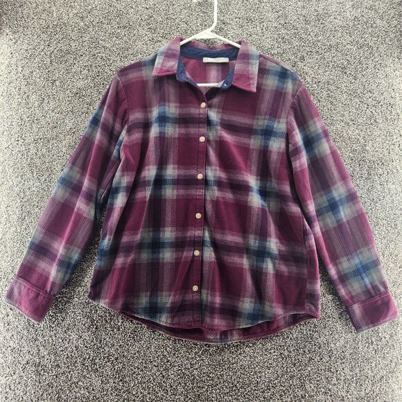 Lee Riders medium long sleeve multicolor flannel button up shirt - Picture 1 of 6